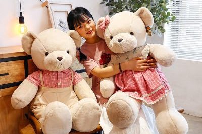 Big 40cm Teddy Bears With Clothes (1)