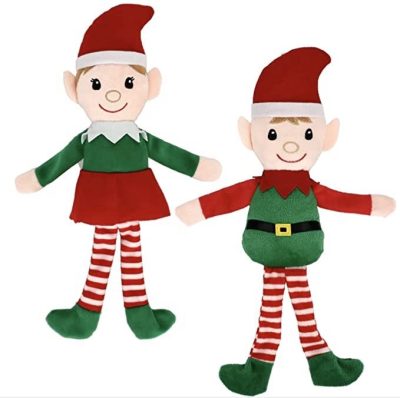 Holiday Christmas Boy Girl Elf Plush Doll (1)