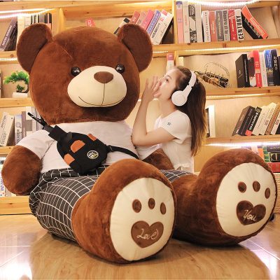Huge Large Teddy Bear With Clothes And Shorts (1)